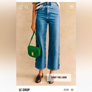 Brand new (with unattached tag) Sezane Le Crop Denim US 6